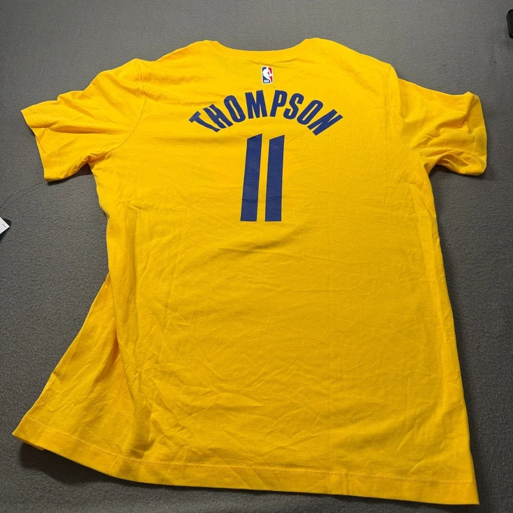 Jordan Golden State Warriors Klay Thompson Shirt Mens Size L Yellow HV5541-728
